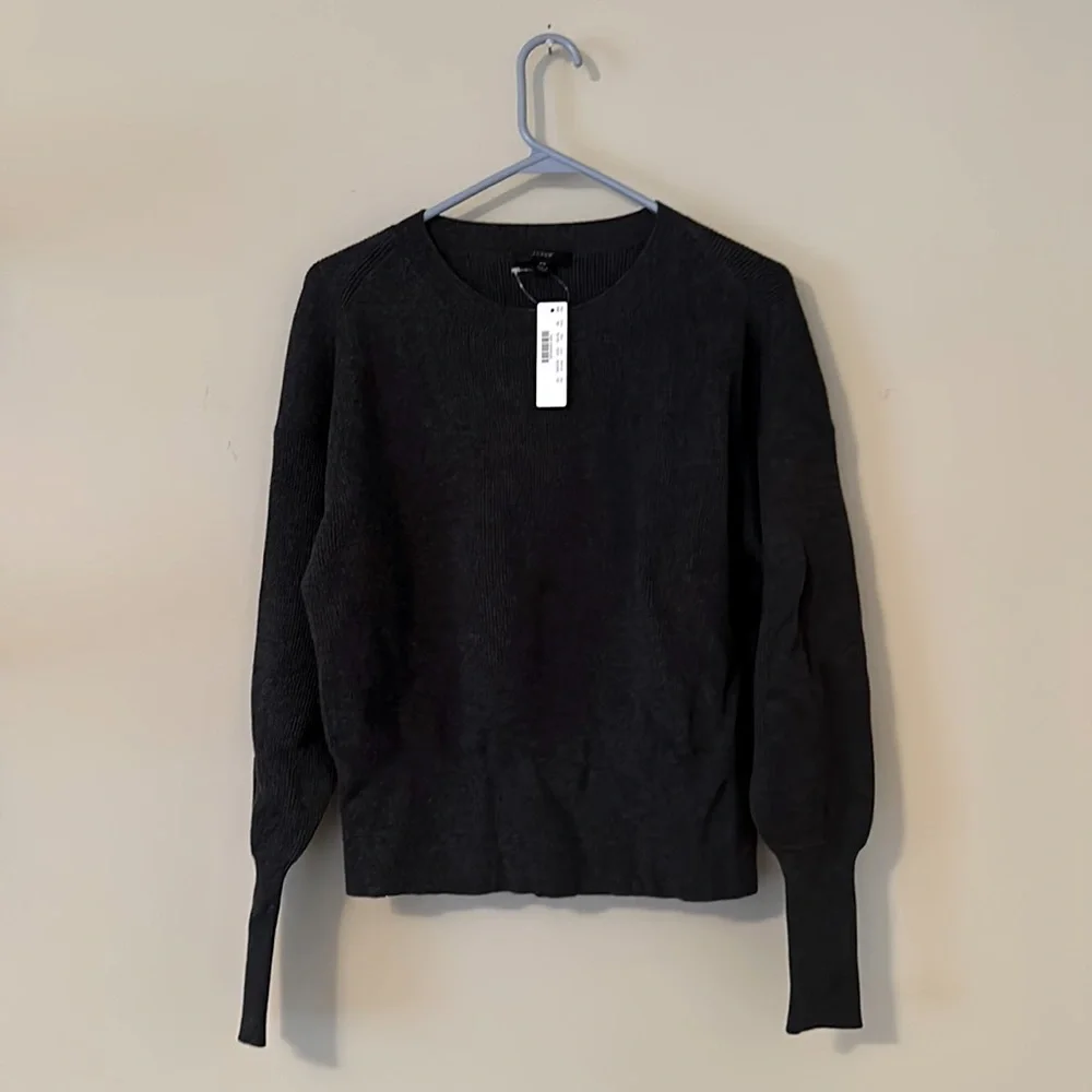 NWT XS J. Crew dark grey sweater